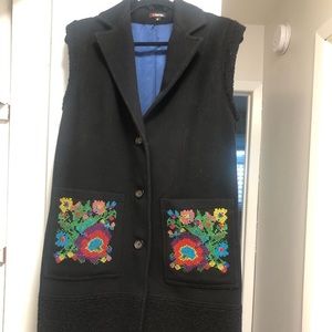 Coat with Ukrainian embroidery